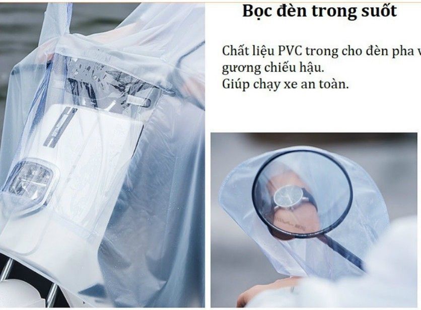 ÁO MƯA TRONG SUỐT CAO CẤP